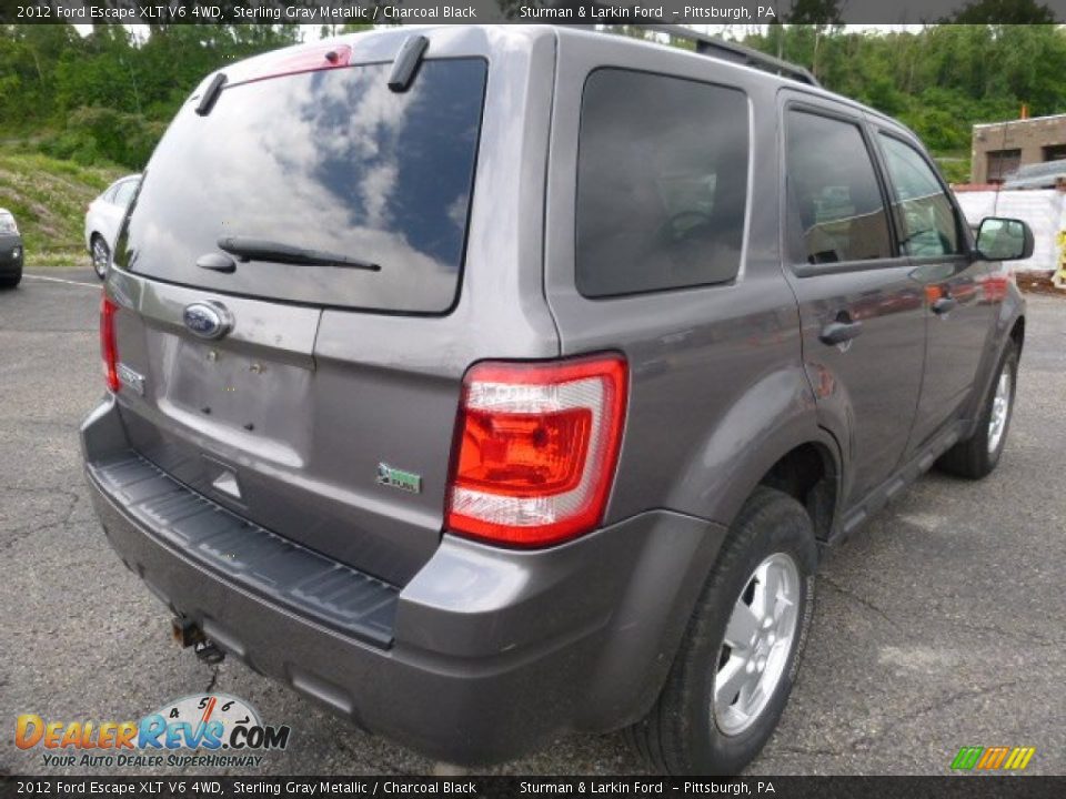 2012 Ford Escape XLT V6 4WD Sterling Gray Metallic / Charcoal Black Photo #2