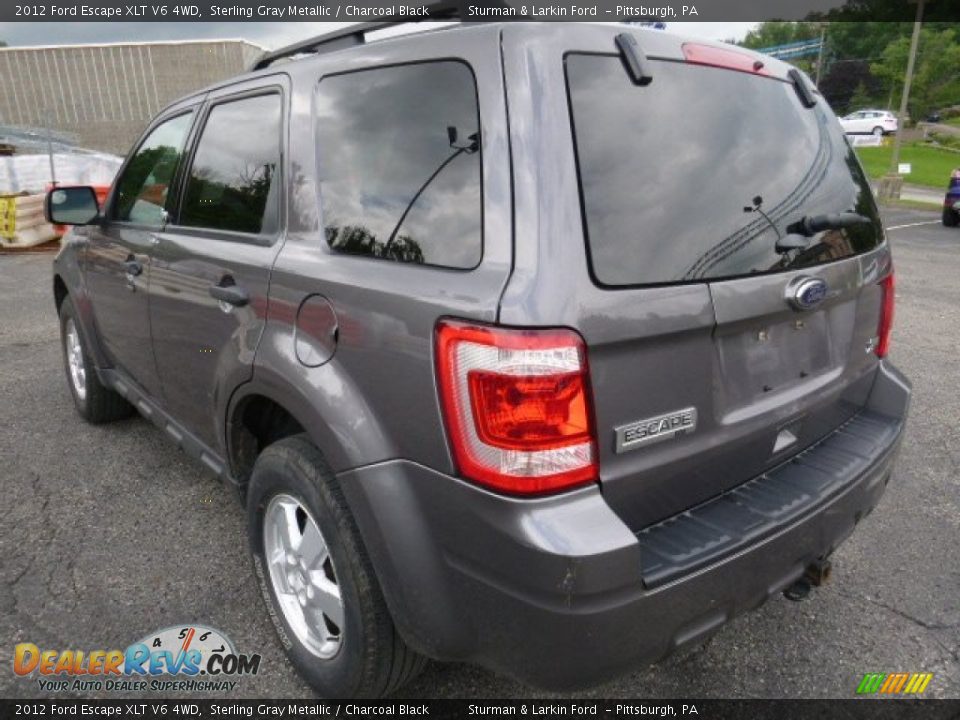 2012 Ford Escape XLT V6 4WD Sterling Gray Metallic / Charcoal Black Photo #4