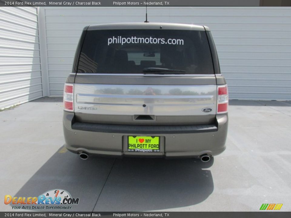 2014 Ford Flex Limited Mineral Gray / Charcoal Black Photo #10