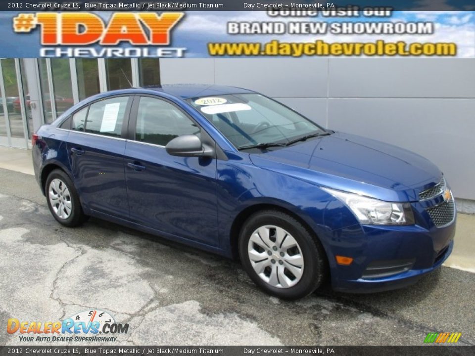 2012 Chevrolet Cruze LS Blue Topaz Metallic / Jet Black/Medium Titanium Photo #1