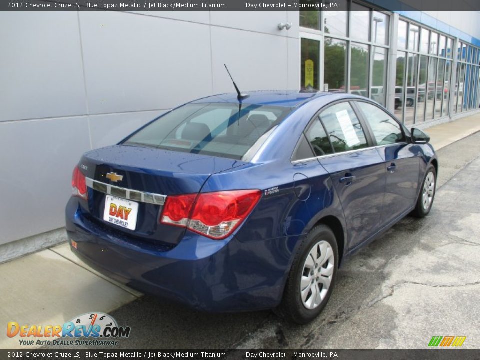 2012 Chevrolet Cruze LS Blue Topaz Metallic / Jet Black/Medium Titanium Photo #4