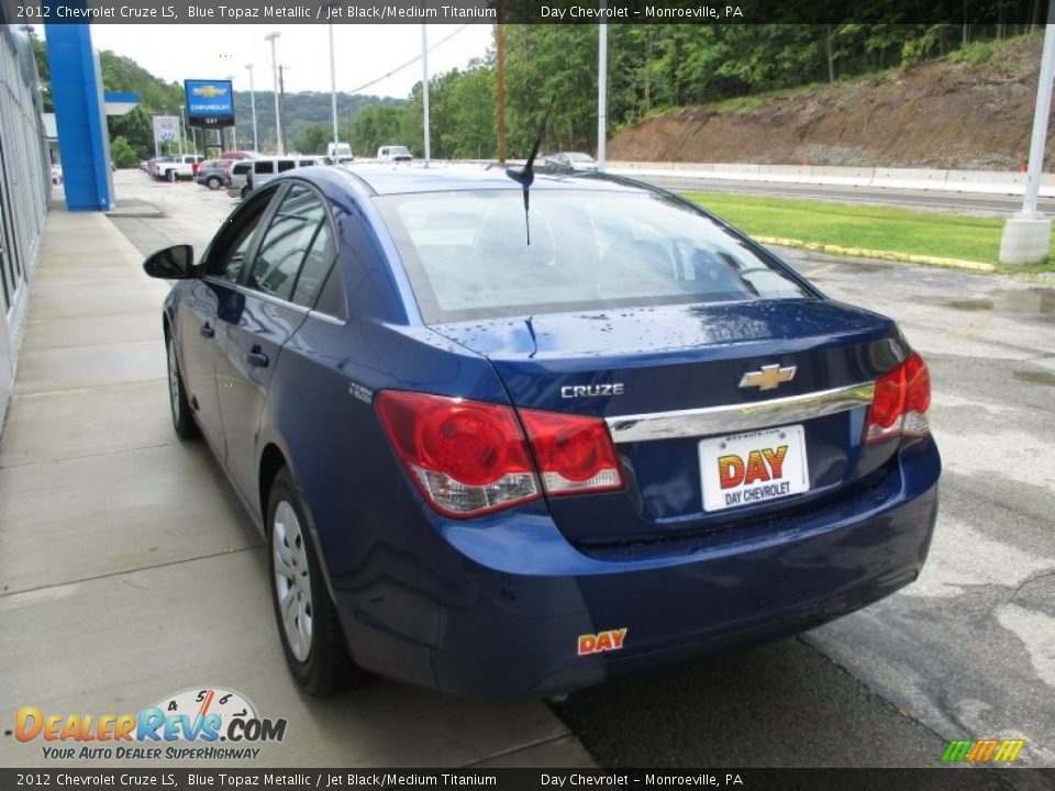2012 Chevrolet Cruze LS Blue Topaz Metallic / Jet Black/Medium Titanium Photo #6