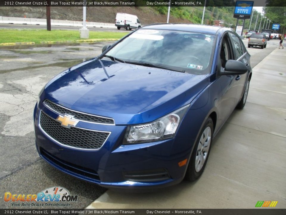2012 Chevrolet Cruze LS Blue Topaz Metallic / Jet Black/Medium Titanium Photo #8