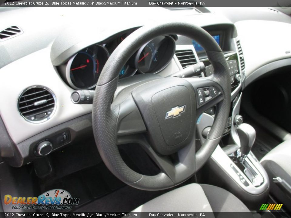 2012 Chevrolet Cruze LS Blue Topaz Metallic / Jet Black/Medium Titanium Photo #22
