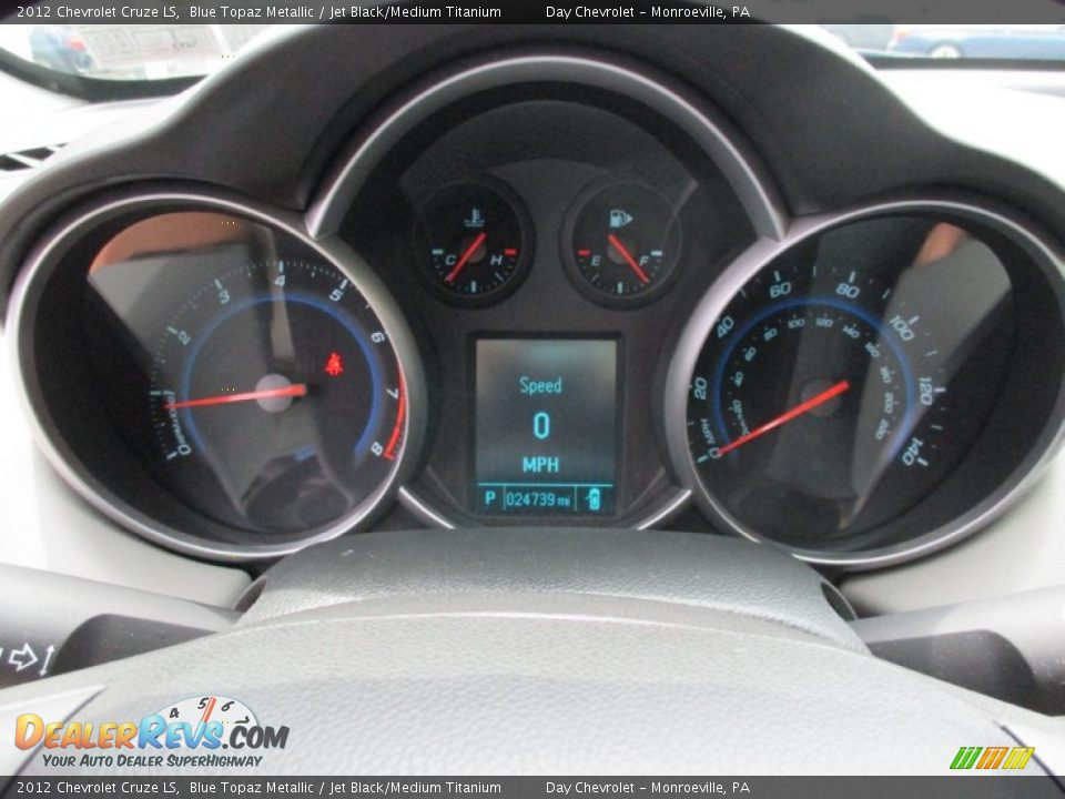 2012 Chevrolet Cruze LS Blue Topaz Metallic / Jet Black/Medium Titanium Photo #33