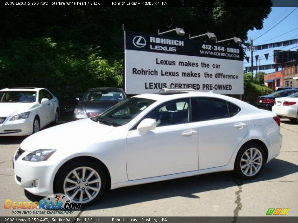 2008 Lexus IS 250 AWD Starfire White Pearl / Black Photo #1