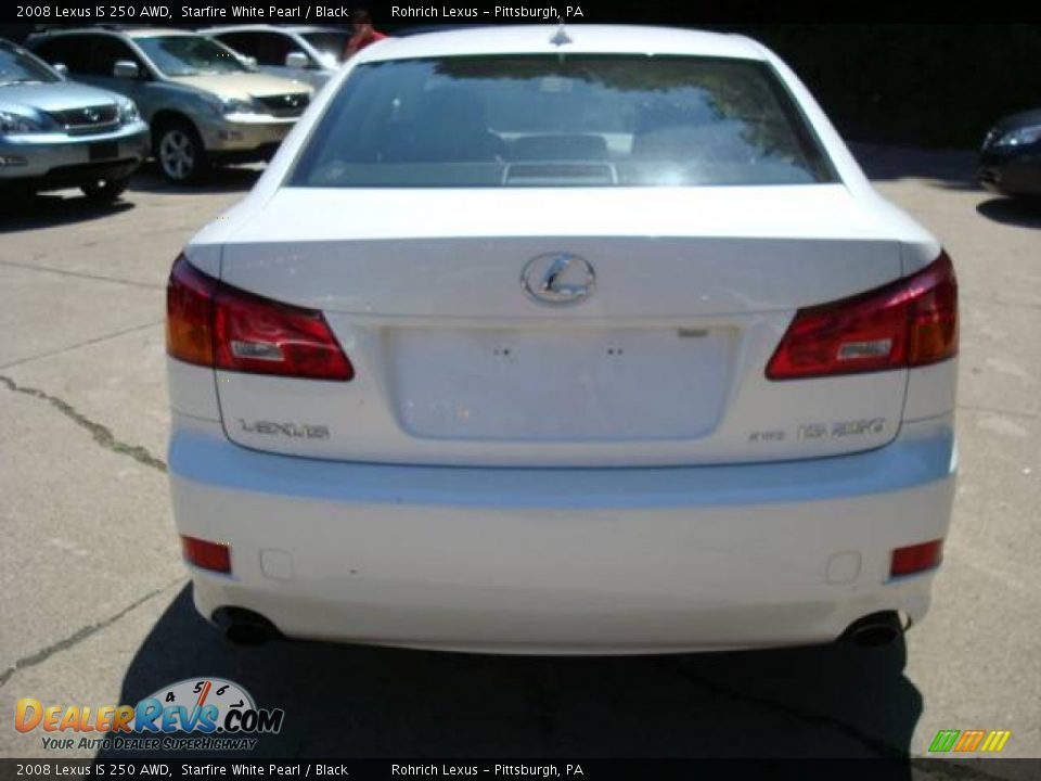 2008 Lexus IS 250 AWD Starfire White Pearl / Black Photo #3