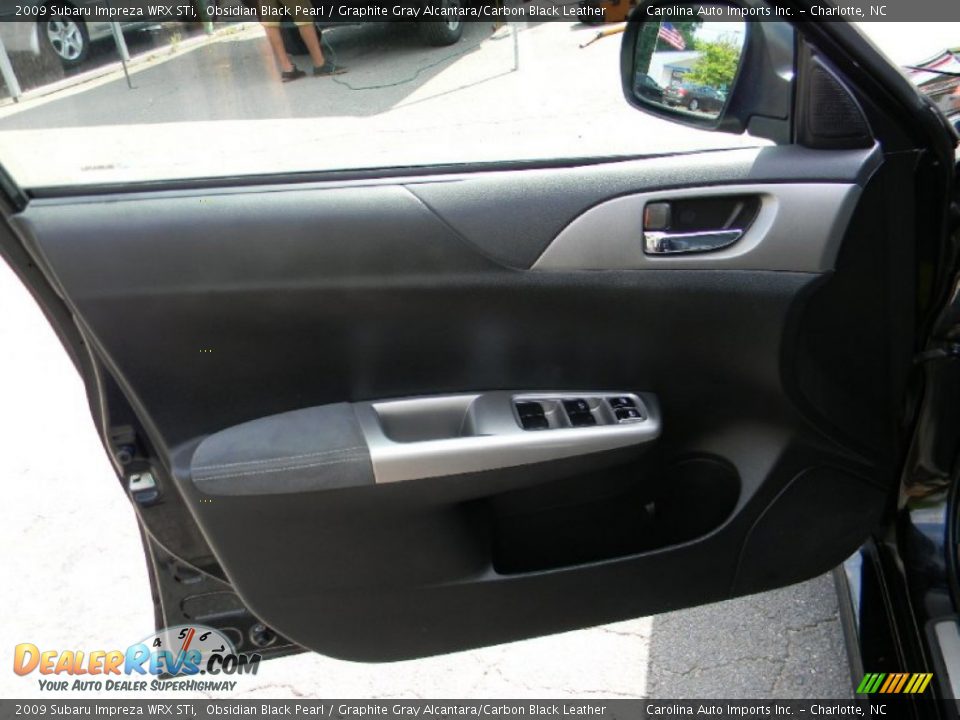 2009 Subaru Impreza WRX STi Obsidian Black Pearl / Graphite Gray Alcantara/Carbon Black Leather Photo #19