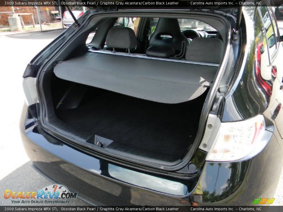 2009 Subaru Impreza WRX STi Obsidian Black Pearl / Graphite Gray Alcantara/Carbon Black Leather Photo #22