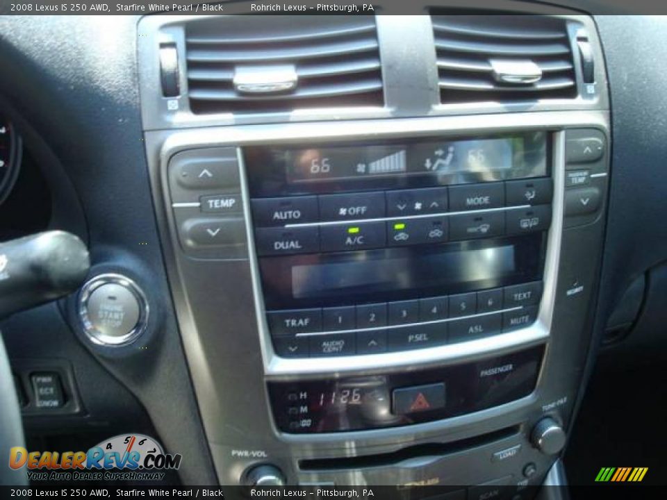 2008 Lexus IS 250 AWD Starfire White Pearl / Black Photo #13