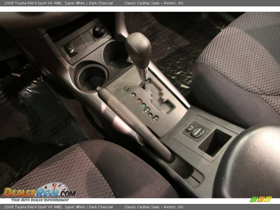 2008 Toyota RAV4 Sport V6 4WD Super White / Dark Charcoal Photo #10
