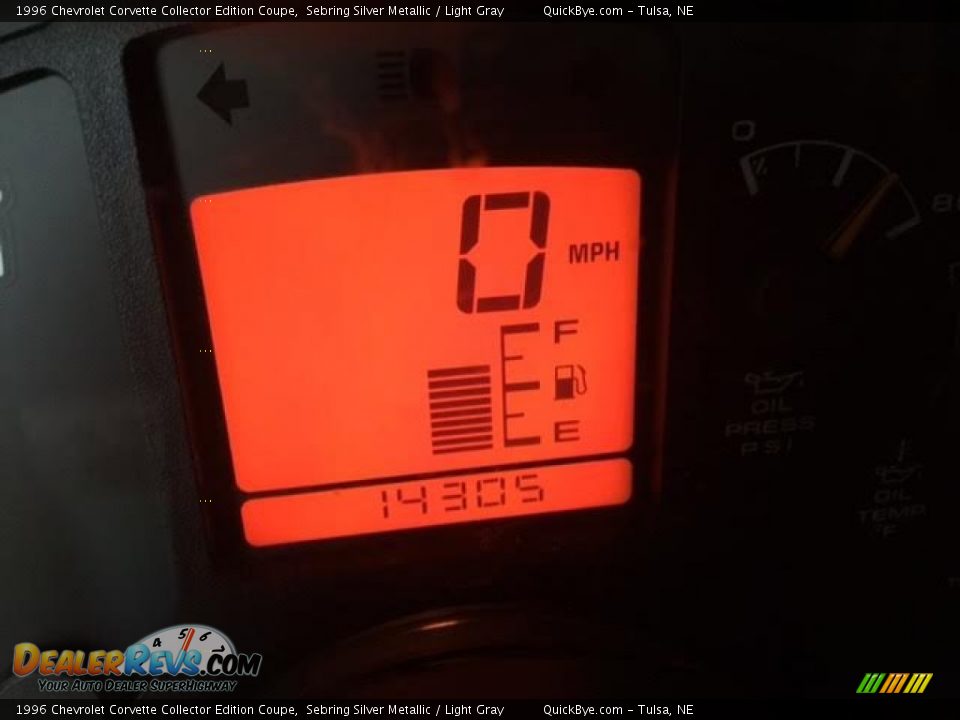 1996 Chevrolet Corvette Collector Edition Coupe Sebring Silver Metallic / Light Gray Photo #7