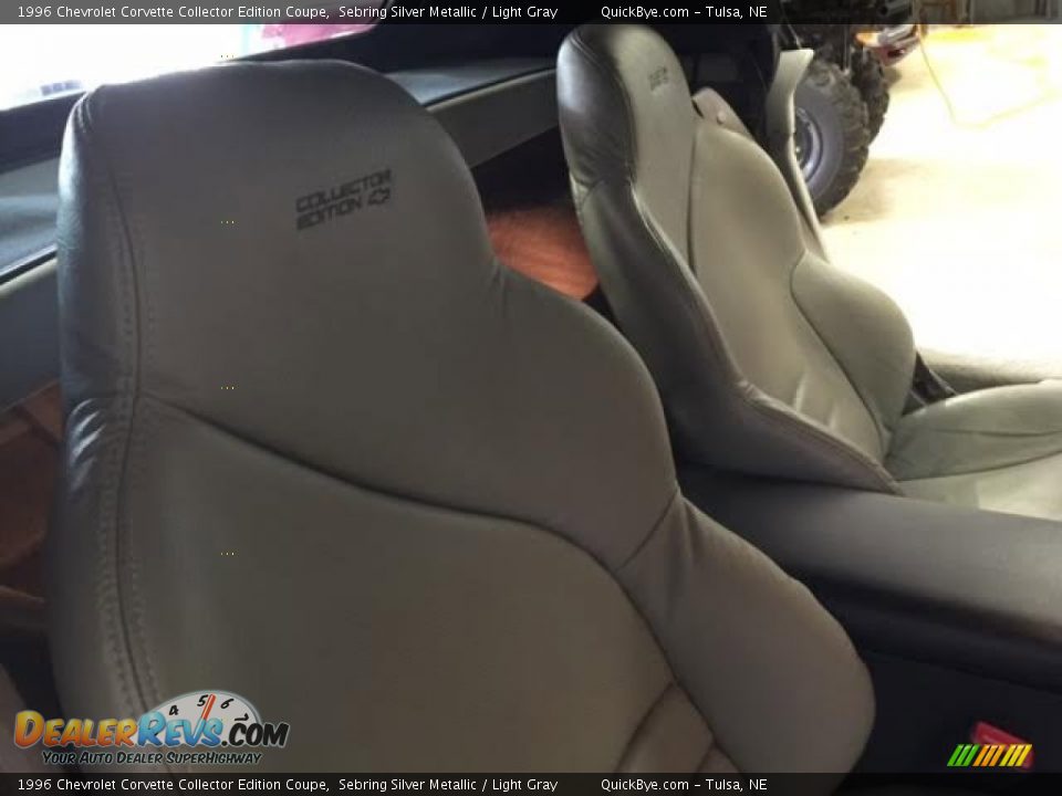 Light Gray Interior - 1996 Chevrolet Corvette Collector Edition Coupe Photo #10