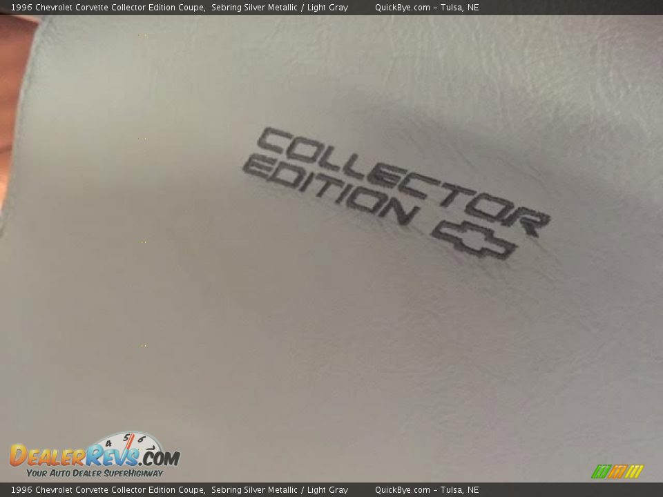 1996 Chevrolet Corvette Collector Edition Coupe Sebring Silver Metallic / Light Gray Photo #16