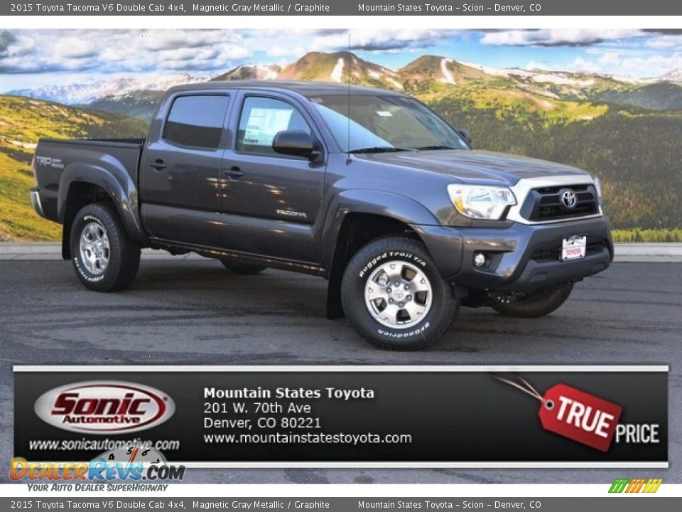 2015 Toyota Tacoma V6 Double Cab 4x4 Magnetic Gray Metallic / Graphite Photo #1