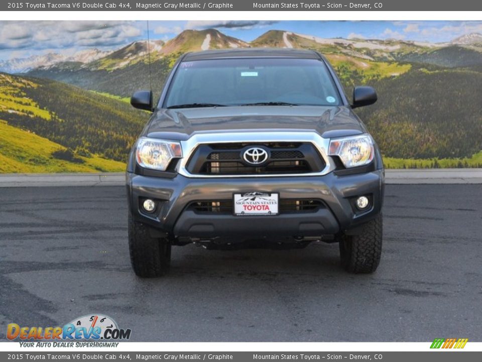 2015 Toyota Tacoma V6 Double Cab 4x4 Magnetic Gray Metallic / Graphite Photo #2