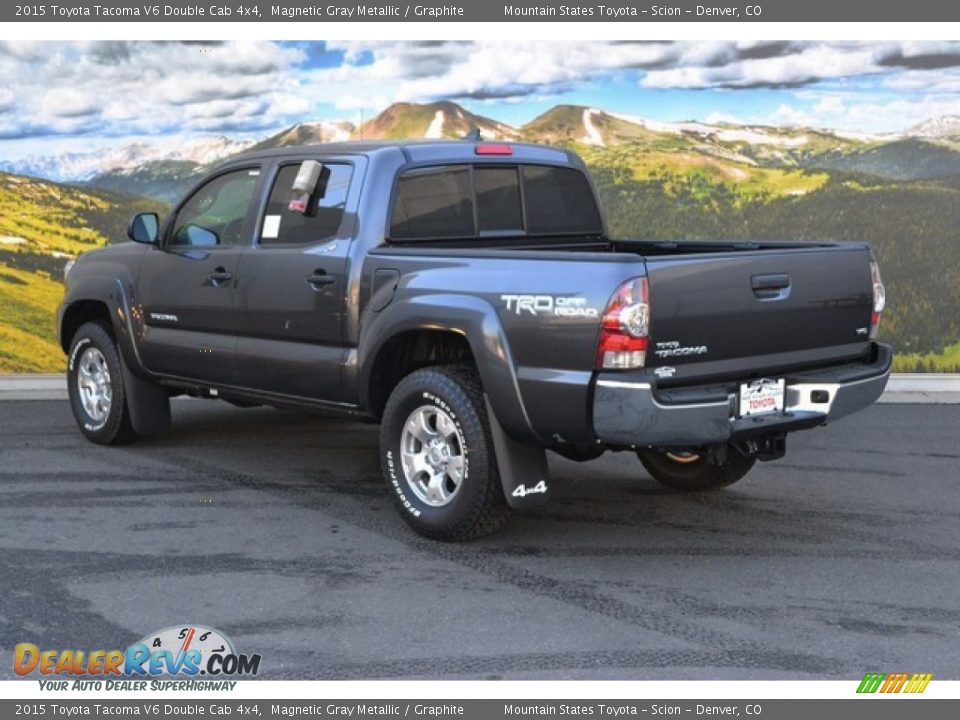 2015 Toyota Tacoma V6 Double Cab 4x4 Magnetic Gray Metallic / Graphite Photo #3