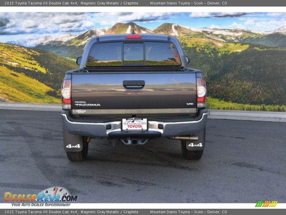 2015 Toyota Tacoma V6 Double Cab 4x4 Magnetic Gray Metallic / Graphite Photo #4