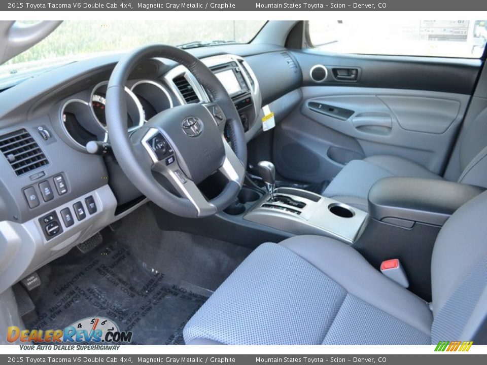 2015 Toyota Tacoma V6 Double Cab 4x4 Magnetic Gray Metallic / Graphite Photo #5
