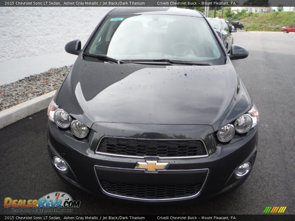 2015 Chevrolet Sonic LT Sedan Ashen Gray Metallic / Jet Black/Dark Titanium Photo #4