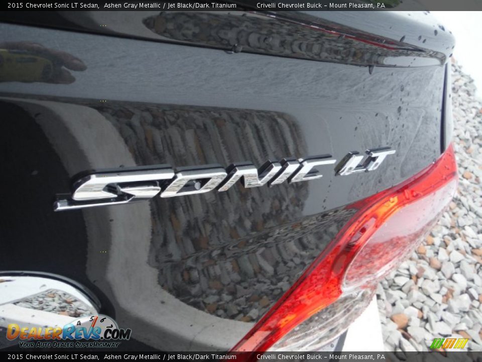 2015 Chevrolet Sonic LT Sedan Ashen Gray Metallic / Jet Black/Dark Titanium Photo #8