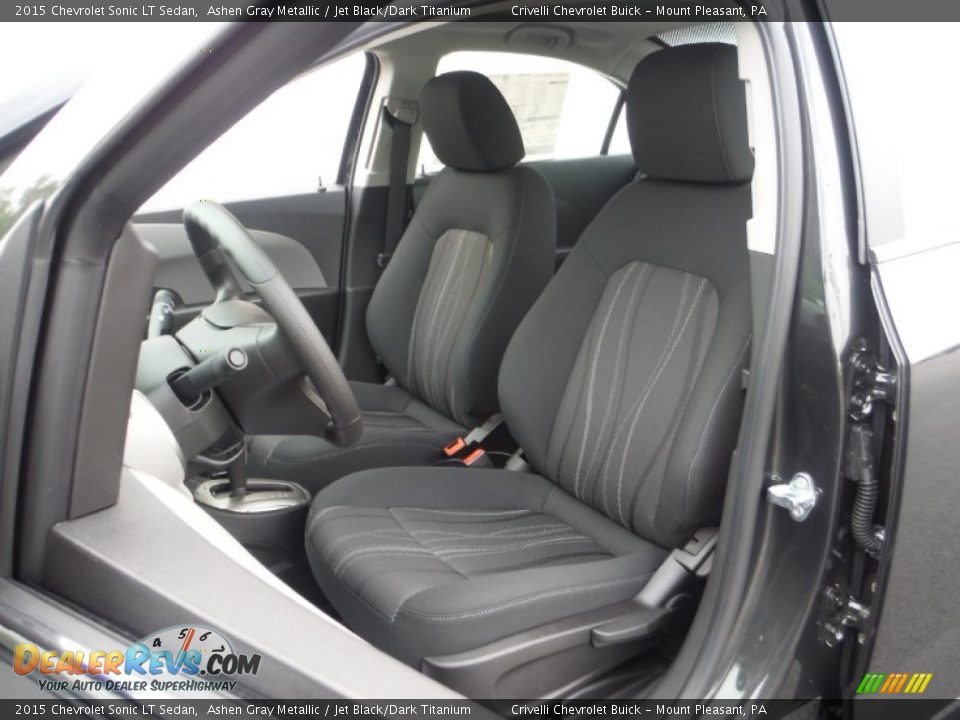 2015 Chevrolet Sonic LT Sedan Ashen Gray Metallic / Jet Black/Dark Titanium Photo #11