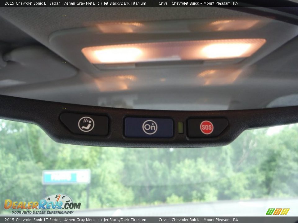 2015 Chevrolet Sonic LT Sedan Ashen Gray Metallic / Jet Black/Dark Titanium Photo #13