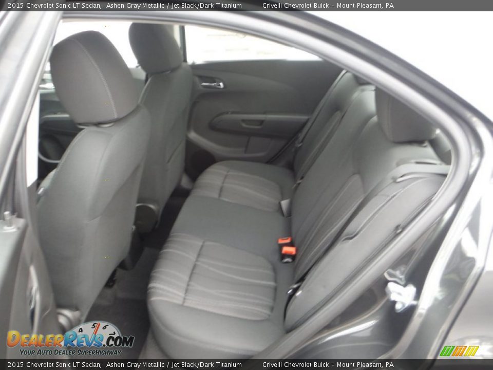 2015 Chevrolet Sonic LT Sedan Ashen Gray Metallic / Jet Black/Dark Titanium Photo #18