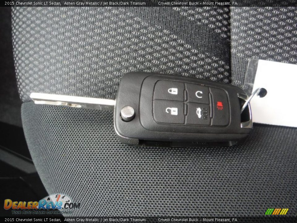 2015 Chevrolet Sonic LT Sedan Ashen Gray Metallic / Jet Black/Dark Titanium Photo #19