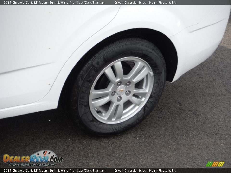 2015 Chevrolet Sonic LT Sedan Summit White / Jet Black/Dark Titanium Photo #3