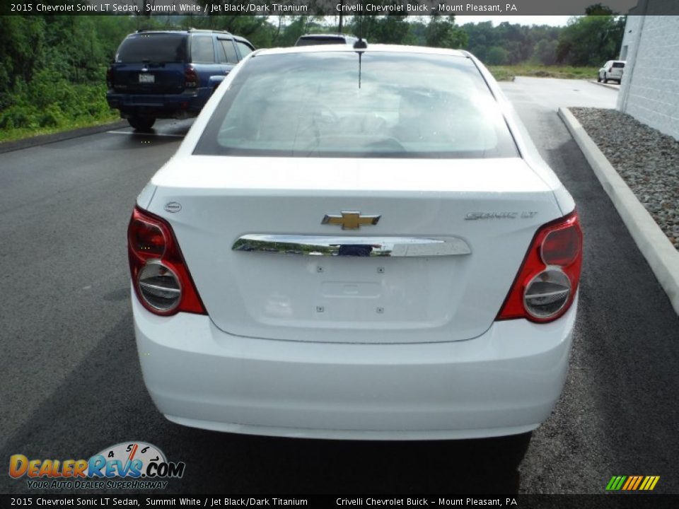 2015 Chevrolet Sonic LT Sedan Summit White / Jet Black/Dark Titanium Photo #6