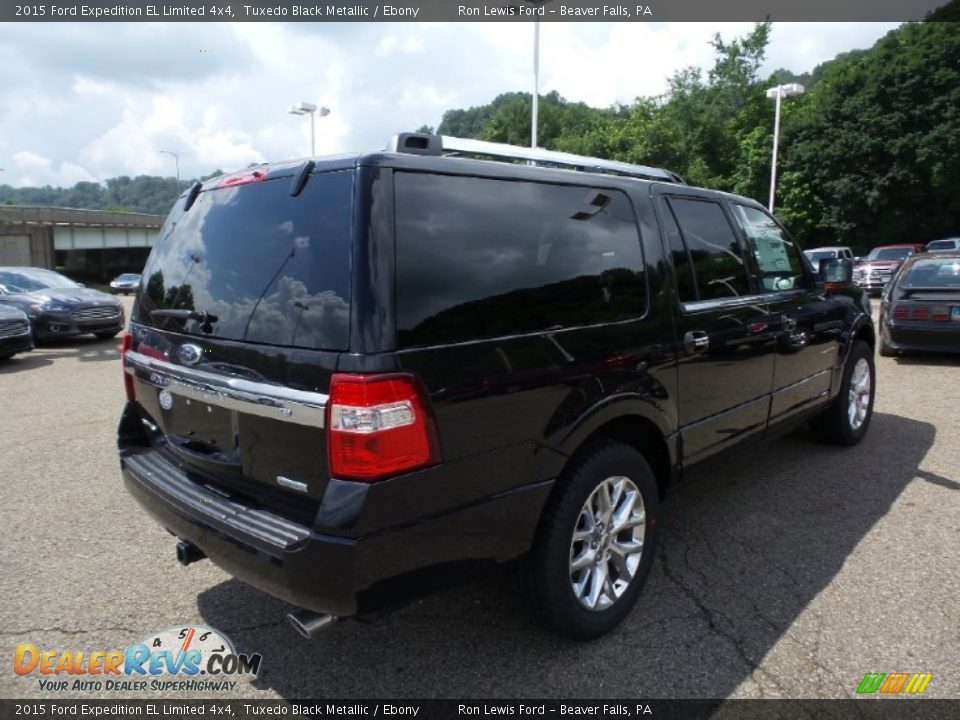 2015 Ford Expedition EL Limited 4x4 Tuxedo Black Metallic / Ebony Photo #3