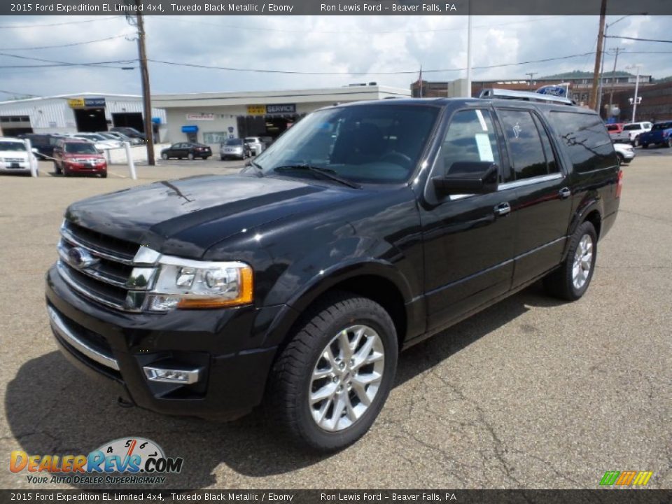 2015 Ford Expedition EL Limited 4x4 Tuxedo Black Metallic / Ebony Photo #8