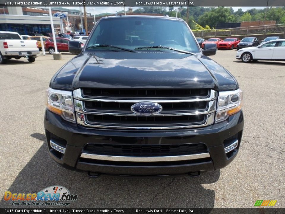 2015 Ford Expedition EL Limited 4x4 Tuxedo Black Metallic / Ebony Photo #9