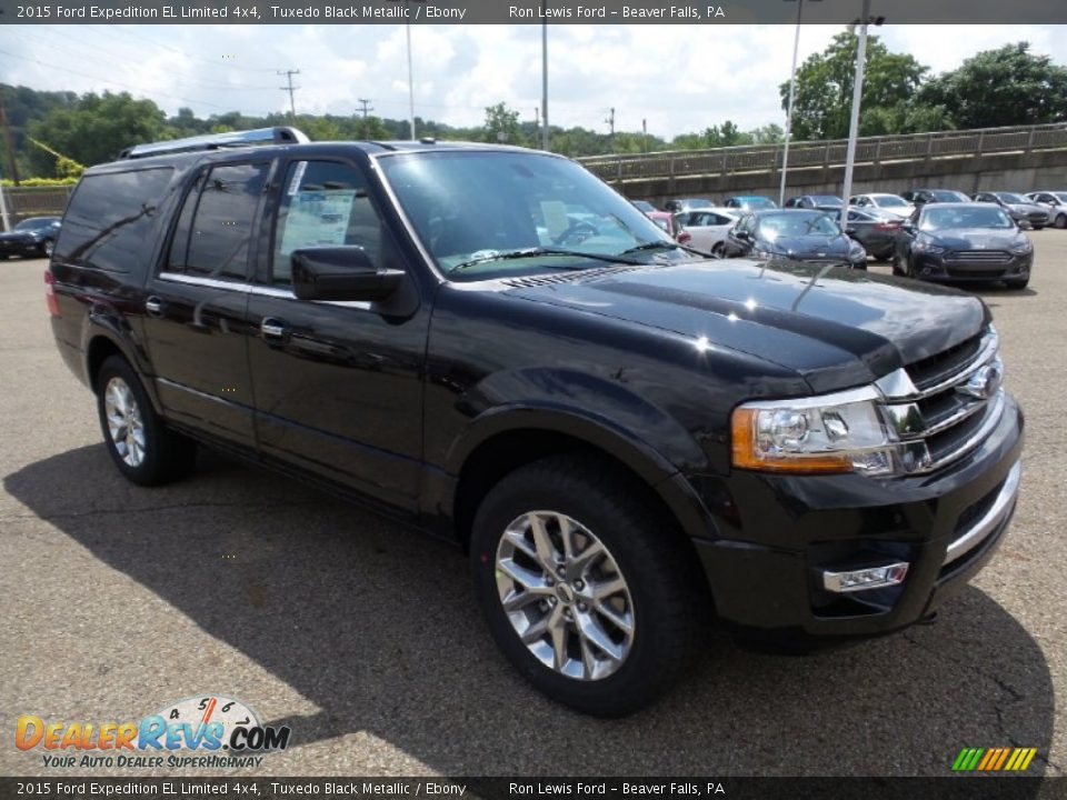 2015 Ford Expedition EL Limited 4x4 Tuxedo Black Metallic / Ebony Photo #10