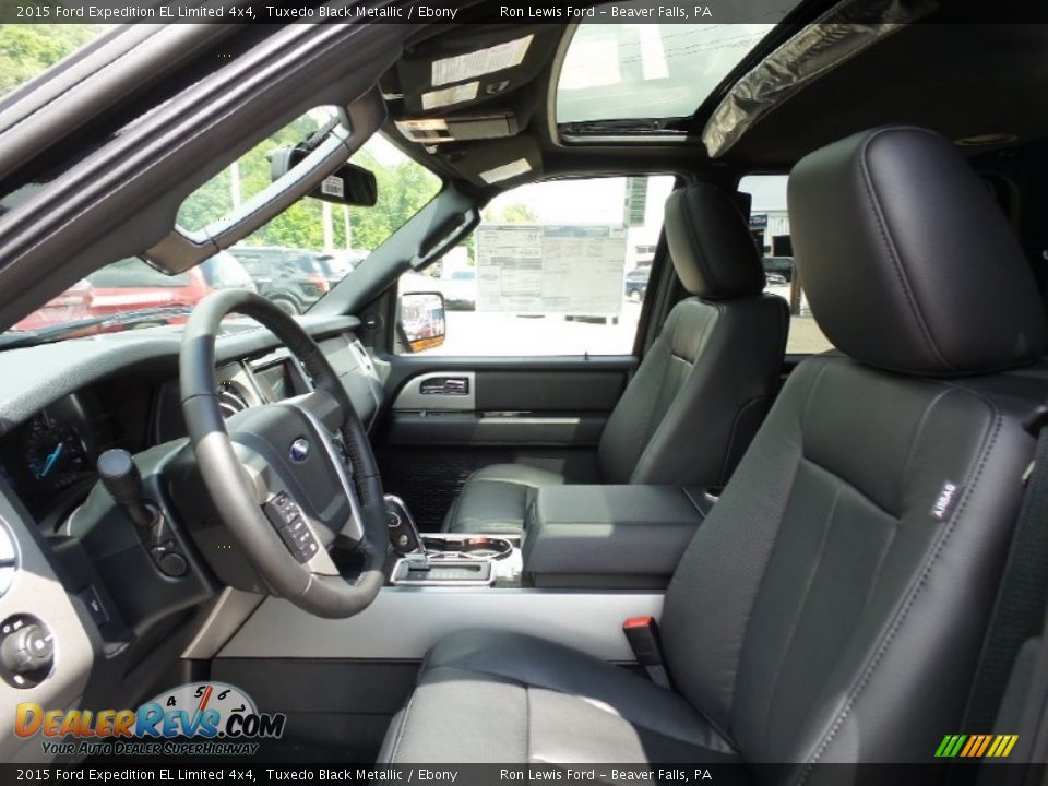 2015 Ford Expedition EL Limited 4x4 Tuxedo Black Metallic / Ebony Photo #12