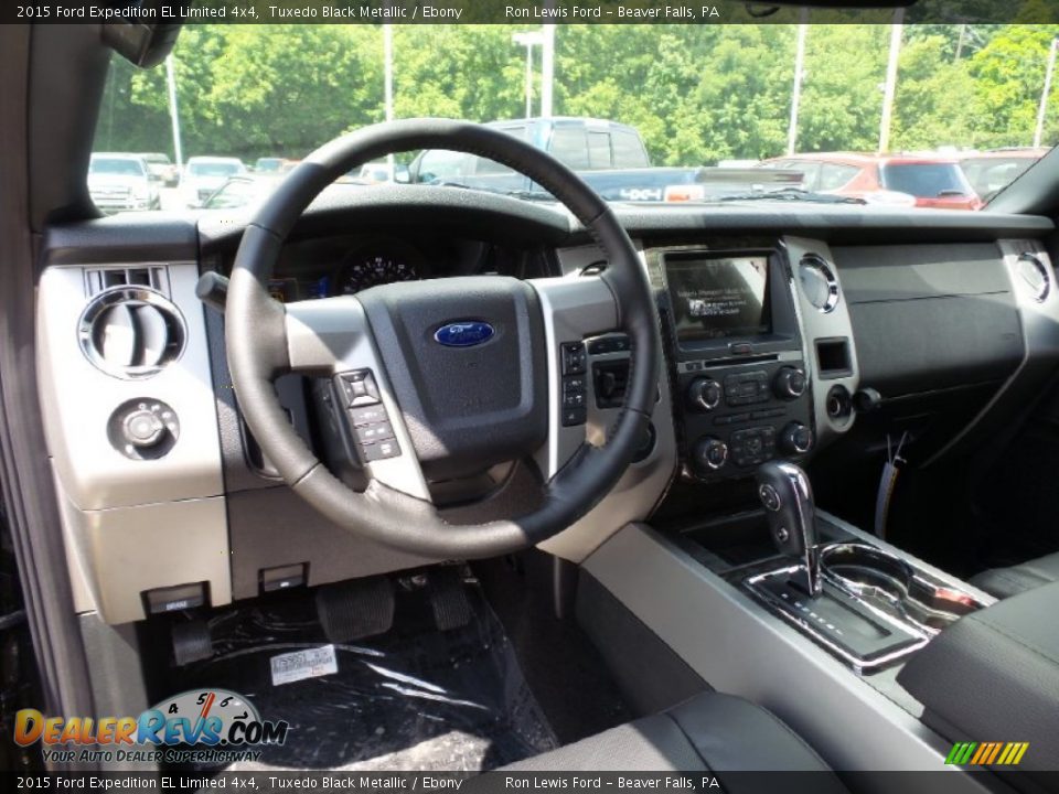 2015 Ford Expedition EL Limited 4x4 Tuxedo Black Metallic / Ebony Photo #14