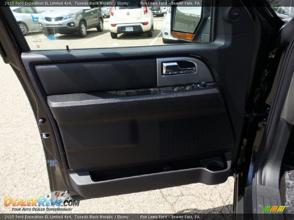 2015 Ford Expedition EL Limited 4x4 Tuxedo Black Metallic / Ebony Photo #15
