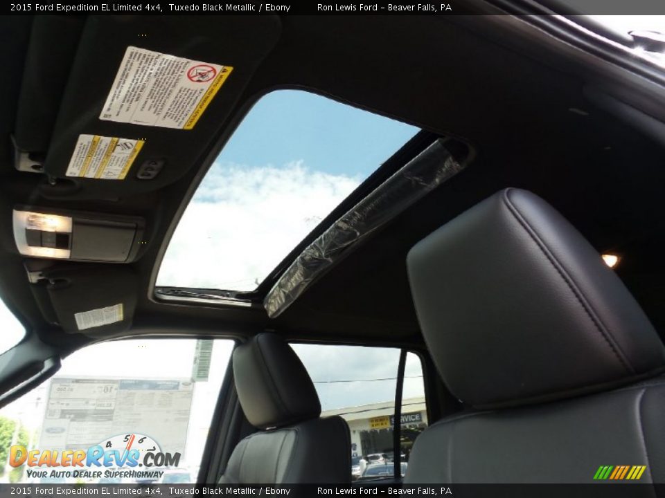 2015 Ford Expedition EL Limited 4x4 Tuxedo Black Metallic / Ebony Photo #17