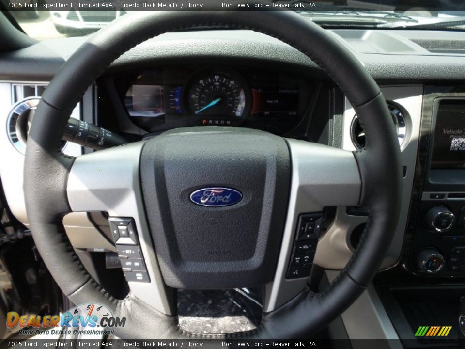 2015 Ford Expedition EL Limited 4x4 Tuxedo Black Metallic / Ebony Photo #18