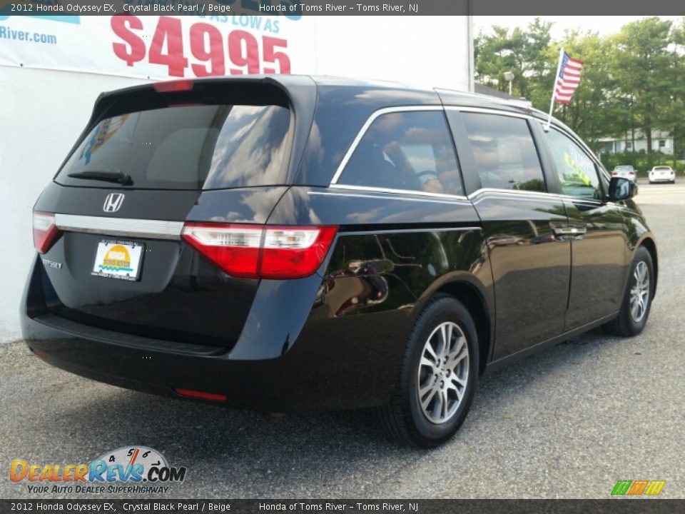 2012 Honda Odyssey EX Crystal Black Pearl / Beige Photo #7