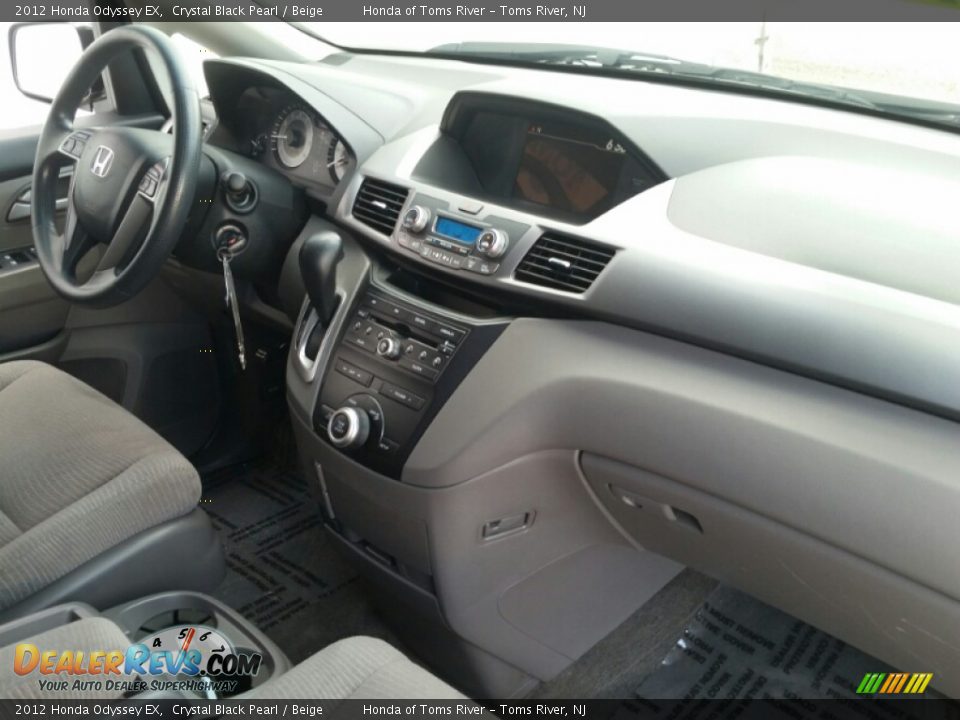 2012 Honda Odyssey EX Crystal Black Pearl / Beige Photo #10