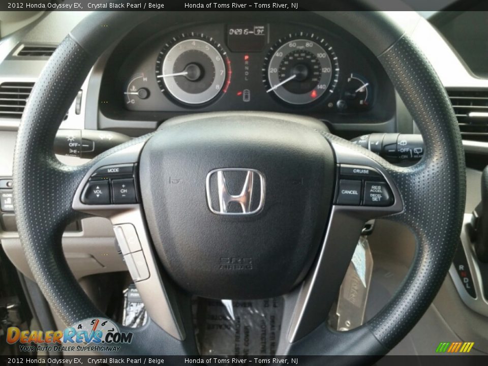 2012 Honda Odyssey EX Crystal Black Pearl / Beige Photo #15