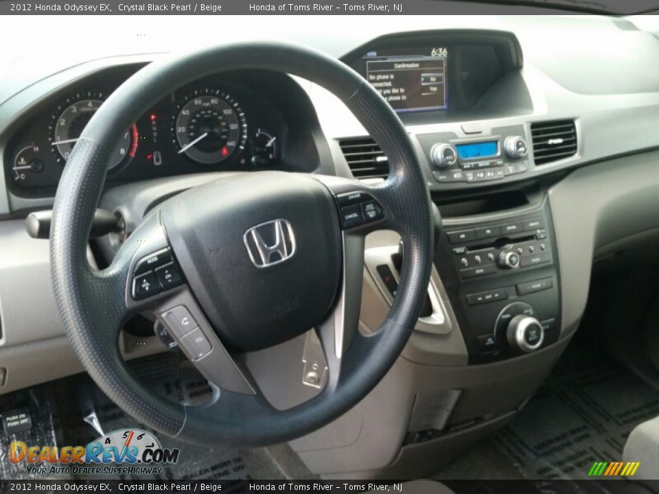 2012 Honda Odyssey EX Crystal Black Pearl / Beige Photo #17