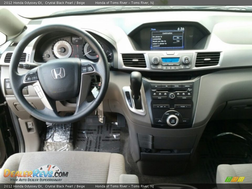 2012 Honda Odyssey EX Crystal Black Pearl / Beige Photo #21