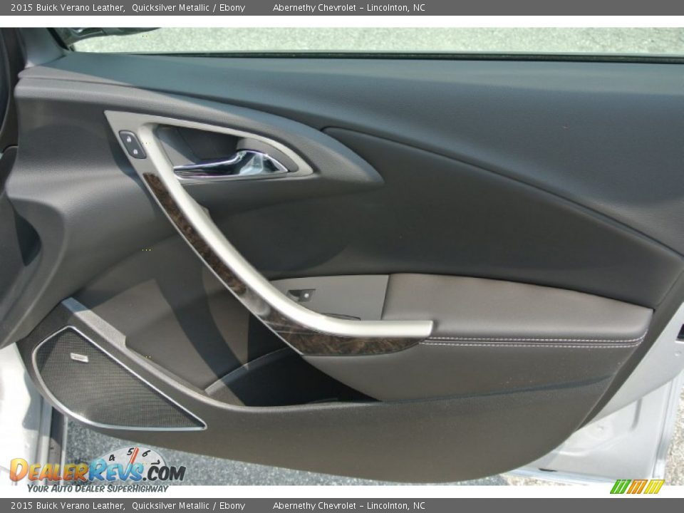 2015 Buick Verano Leather Quicksilver Metallic / Ebony Photo #18