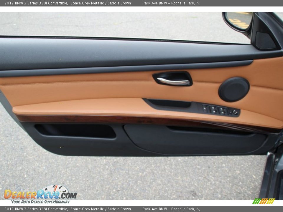 2012 BMW 3 Series 328i Convertible Space Grey Metallic / Saddle Brown Photo #9
