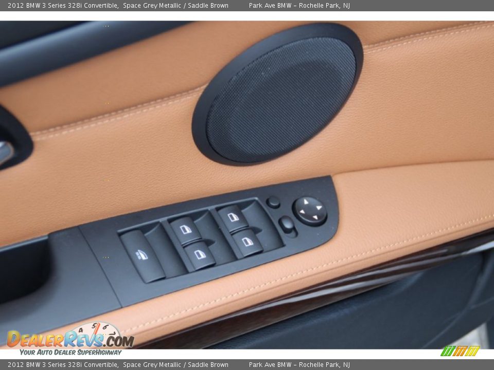 2012 BMW 3 Series 328i Convertible Space Grey Metallic / Saddle Brown Photo #10