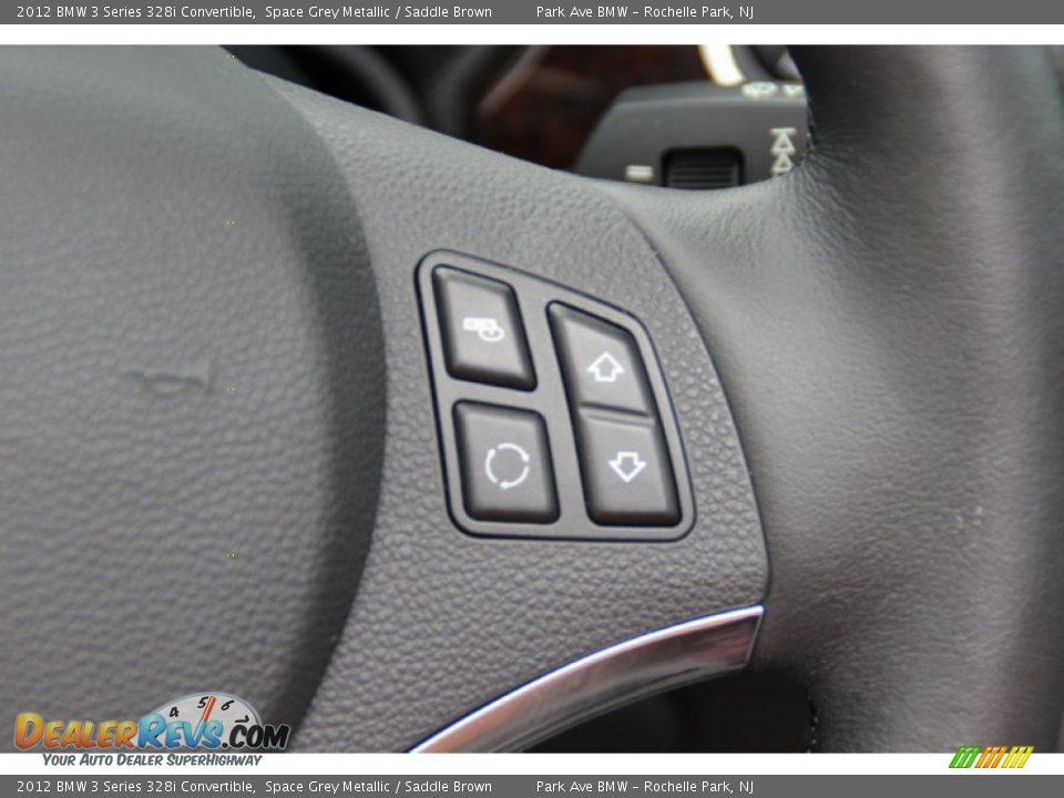 2012 BMW 3 Series 328i Convertible Space Grey Metallic / Saddle Brown Photo #20