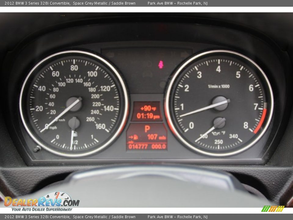 2012 BMW 3 Series 328i Convertible Space Grey Metallic / Saddle Brown Photo #21